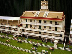 Model of Ascot racecourse at Bekonscot model village