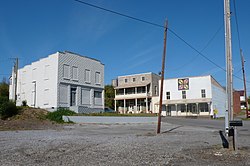 Several buildings in the old section of Bulls Gap