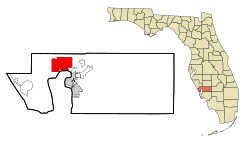 Location in Charlotte County and the state of Florida