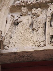Baptism of Christ North Portal of south facade (1190-1200)