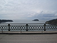 3. Looking west towards Deception Pass strait from the top of the bridge