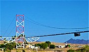 The Blythe-Ehrenberg-Pipeline suspension bridge