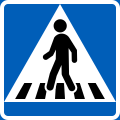 Pedestrian crossing (formerly used )