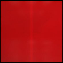 Two blocks of darker red separated by a line of lighter red with a black border