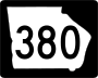 State Route 380 marker