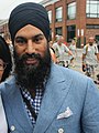 Sikh-Canadian politician Jagmeet Singh wearing a turban