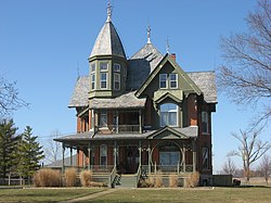 The Julius Boesel House, a landmark in the township