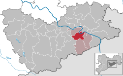 柯尼希施泰因在萨克森施韦茨-东厄尔士山县的位置