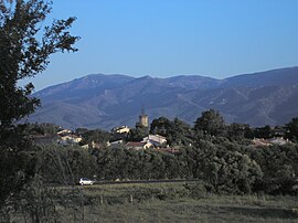 Latour-Bas-Elne, with the Albera Massif in the background