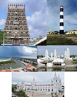 Sikkal Singaravelan temple, Nagapattinam Lighthouse, Beach view, Nagore Dargah, Velankanni Basilica of Our Lady of Good Health