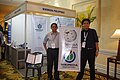 Butch Bustria and Jojit Ballesteros of Wikimedia Philippines at the booth at the NCS event