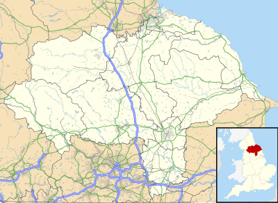 Location map North Yorkshire