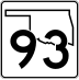 State Highway 93 marker