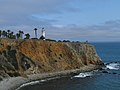 The light sits on a 130-foot (40 m) cliff