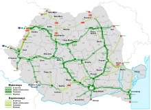 Motorways in Romania