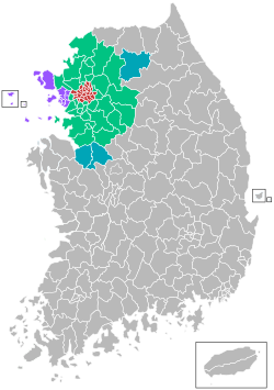 首都圈行政区域图