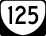 State Route 125 marker