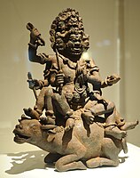 The Hindu and Buddhist deity Yama on a water buffalo (Art Institute, Chicago)