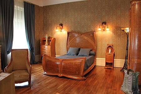 Bedroom furniture from the Villa Majorelle, now in the Musée de l'École de Nancy