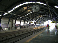 A Metro Station in Dwarka