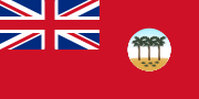 1925年1月16日-1962年1月1日，西萨摩亚所使用的红船旗