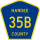 County Road 35B marker