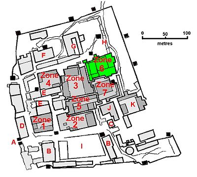 Kaliti Prison A: Main entrance B: Administration, office C: Administration, office, warden's office, meeting place for close relatives and the embassy D: Monitored meeting rooms for lawyers and prisoners E: Injera bakery F: Workshop and vocational school G: High school H: Visiting area I: Soccer field