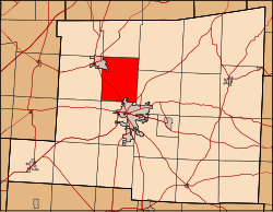 Location of Morris Township in Knox County.