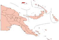 阿德默勒尔蒂群岛在巴布亚新几内亚的位置