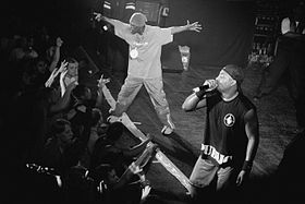 Public Enemy performing in 2000