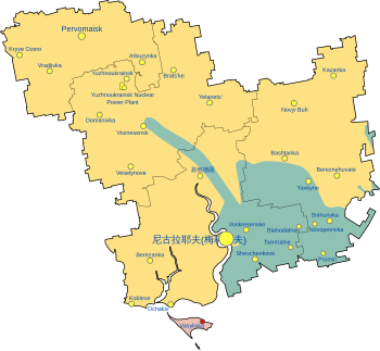   乌克兰控制的范围   乌克兰收复的范围   俄罗斯控制的范围