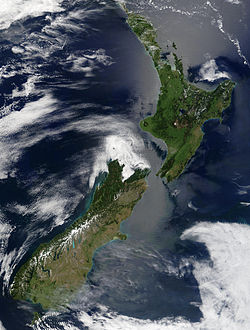 New Zealand Satellite image