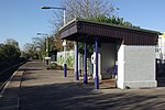 The track and platform at Shirehampton station in 2010