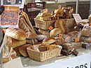 A variety of bread in Stroud Farmers' market, England