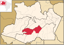 Location of the municipality inside Amazonas