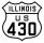 U.S. Route 430 marker