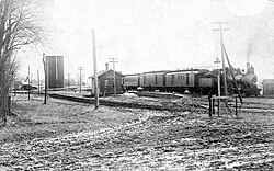 Atchison, Topeka and Santa Fe Railway depot, circa 1890