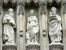 Statues of martyrs at Westminster Abbey with Janani Luwum on the right