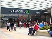 Melbourne's first newly branded Woolworths and Woolworths Liquor supermarket in Chadstone, Victoria[44]