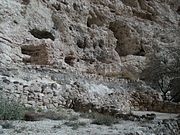 The Cliff and cave dwellings of the Sinagua people next to the Montezuma Castle, located in Montezuma Castle National Monument.