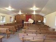 Inside the First Church of Cave Creek .