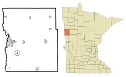 Location of Sabin, Minnesota