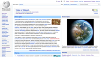 The Main Page of the Czech Wikipedia (14 November 2016)