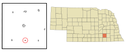Location of Strang, Nebraska