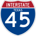 Interstate 45 marker