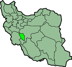 伊朗恰哈尔马哈勒和巴赫蒂亚里省行政区地图