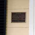 The NRHP plaque on the front of the Isaac Fay House.