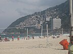 Vidigal watched from Leblon beach.