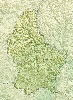 克内夫山 Kneiff在卢森堡的位置