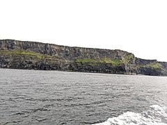 Cliffs of Moher seen from ferry
